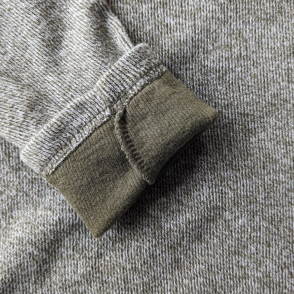 Threads 4 Thought 100% Organic Cotton Mock Neck Sweater Small Heather Green - Picture 5 of 7